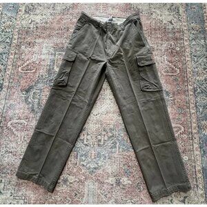New Polo Jeans 1967 Ralph Lauren Military Cargo Pants Mens Green Tag 36x32